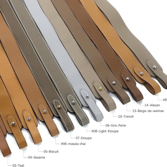 Women’s Etoupe Leather Picotin 18-22 Lock Bag Crossbody Strap with 67cm Length - Picture 3 of 8